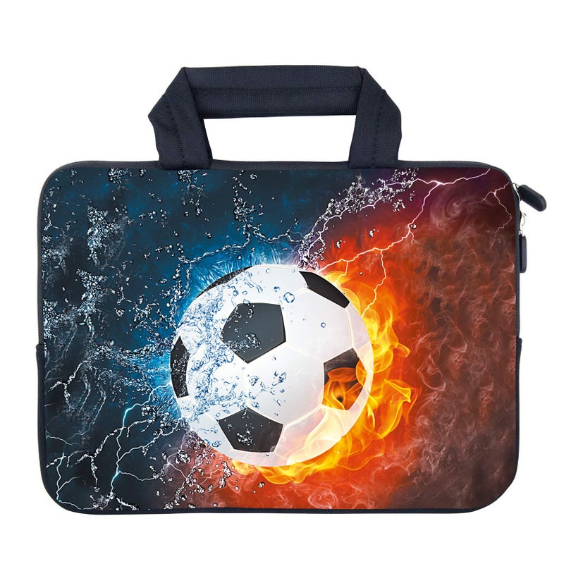 AMARY14 15 15.4 15.6 inch Laptop Handle Bag Computer Protect Case Pouch Holder Notebook Sleeve Neoprene Cover (Soccer) - Image 2